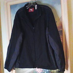Simply For Sports Jacket Men's L Black Lightweight Lined Full Zip Windbreaker